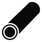 Rolled fitness mat on white background